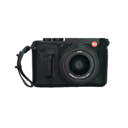 【アウトレット※ブラックのみ】IND-GCQ グリップケース for LeicaQ (グリップストラップ付き)