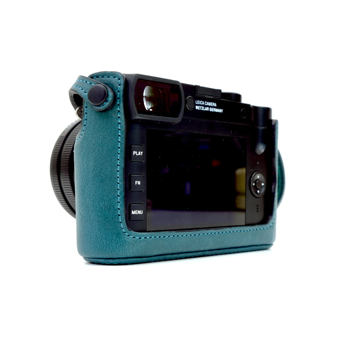 【アウトレット※ブラックのみ】IND-GCQ グリップケース for LeicaQ (グリップストラップ付き)