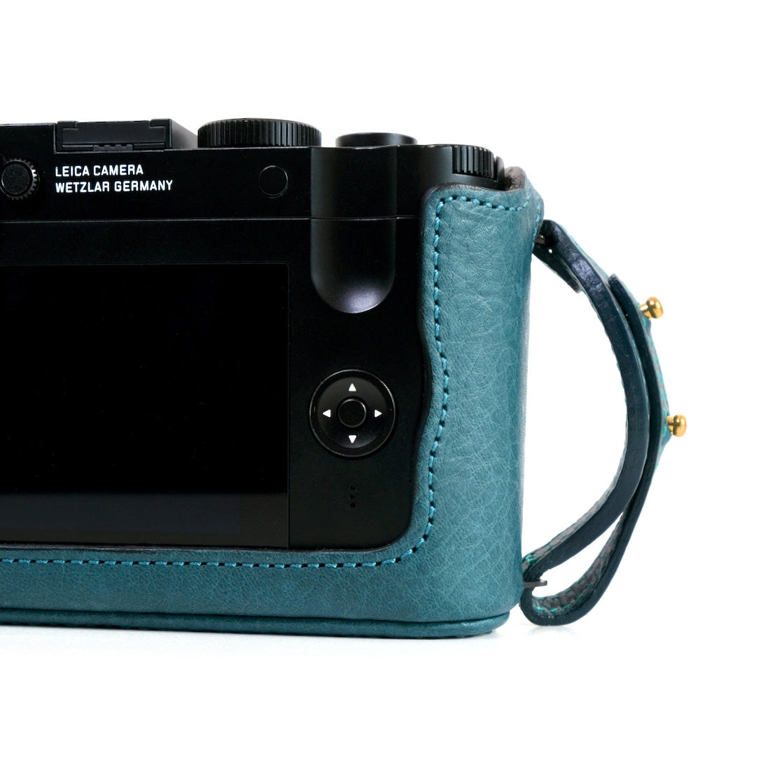 【アウトレット※ブラックのみ】IND-GCQ グリップケース for LeicaQ (グリップストラップ付き)
